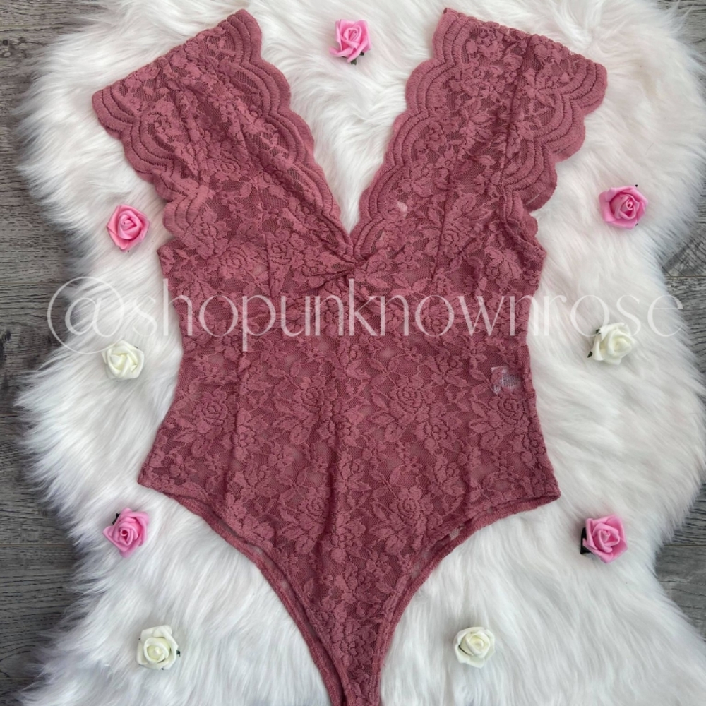 Be Mine Mauve Bodysuit